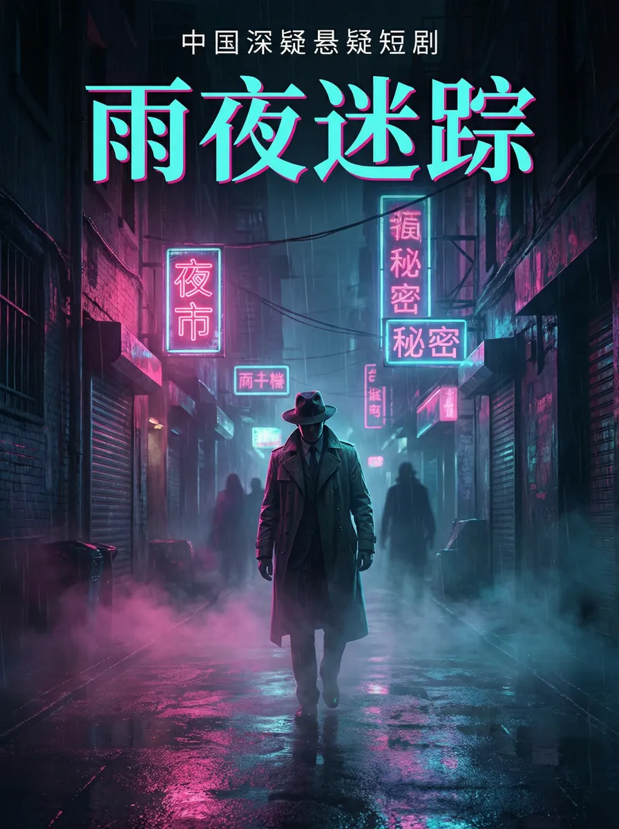 人体蜈蚣下载 悬疑追踪短剧 - 雨夜迷踪海报